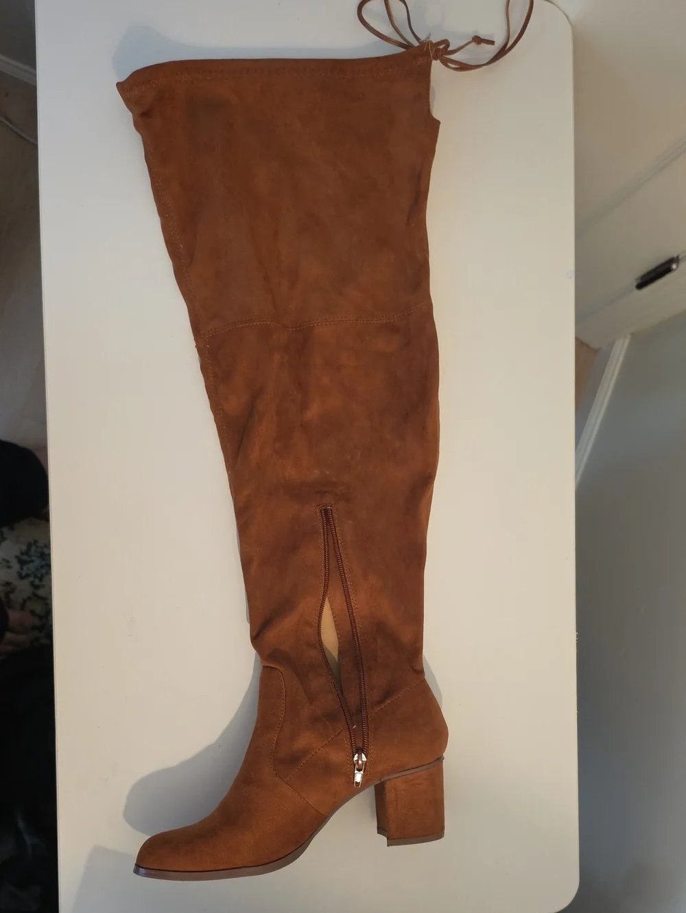 Fashion to Figure Chestnut Thigh High Boots 9W